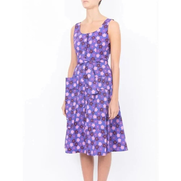 LHD Ramatuelle Midi Purple Floral Dress - Picture 6 of 15